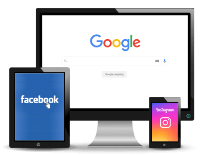 Digital annoncering på sociale medier og Google Ads