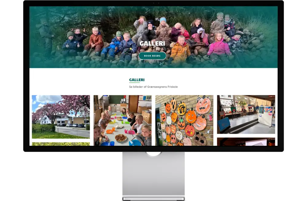 Ny hjemmeside til Friskole - Galleri med billeder