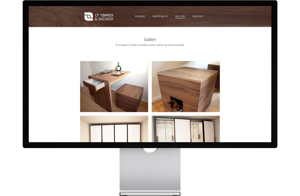 WordPress-hjemmeside til snedkermester