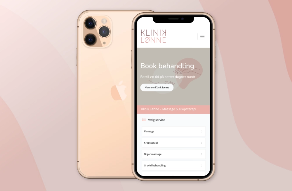 Online booking til klinik i Kruså inkl. ny hjemmeside