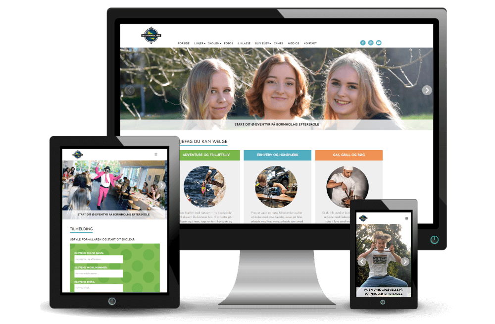 Ny hjemmeside til skole, Bornholms Efterskole